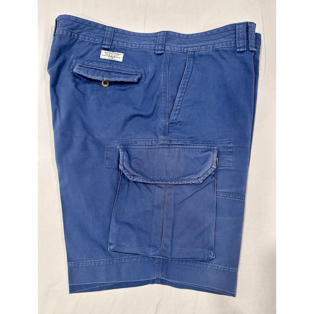 Polo Ralph Lauren 10.5-Inch Classic Fit Twill Cargo Shorts Sz 44 B Blue Big Tall